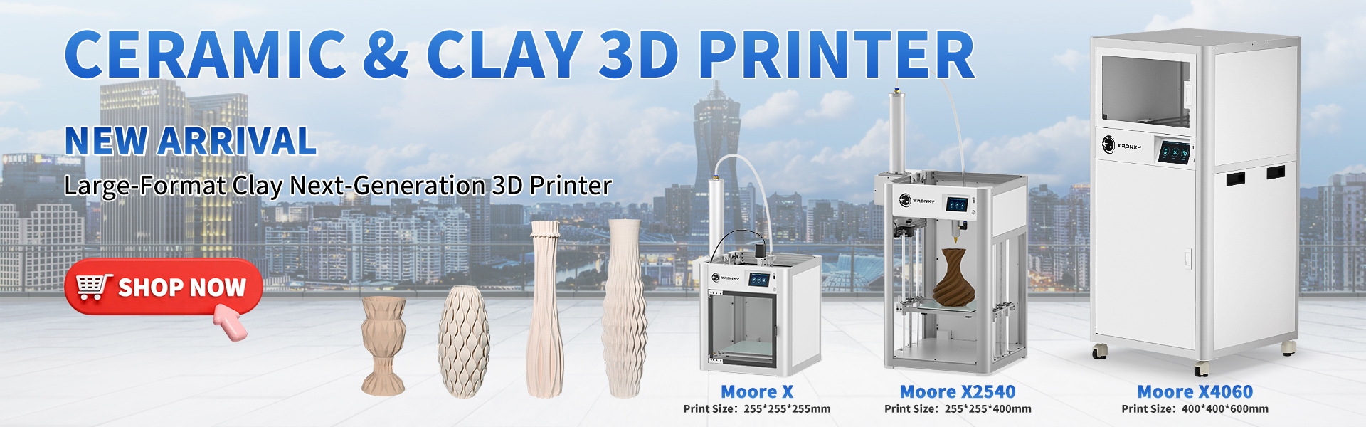  Moore X2540 Large Format Ceramic & Clay 3d printer