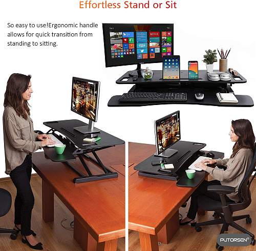 139 87 Putorsen Standing Desk Height Adjustable Sit Stand Desk