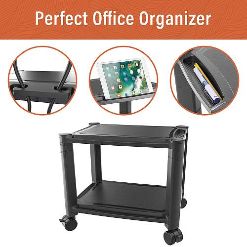 29 87 Putorsen Under Desk Printer Stand With Wheels Rolling