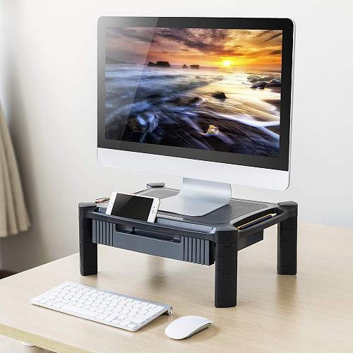 19 87 Putorsen Adjustable Monitor Stand Riser With Pull Out