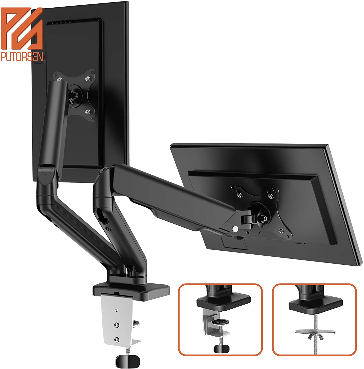 dual mounted monitors