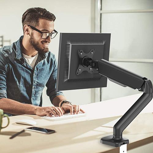 Single Monitor Desk Mount Stand Rsen Articulating Gas Spring Arm Single Monitor Desk Mount Stand, Computer Monitor Arm Desk Mount