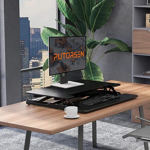 Standing Desk Converter With Height Adjustable