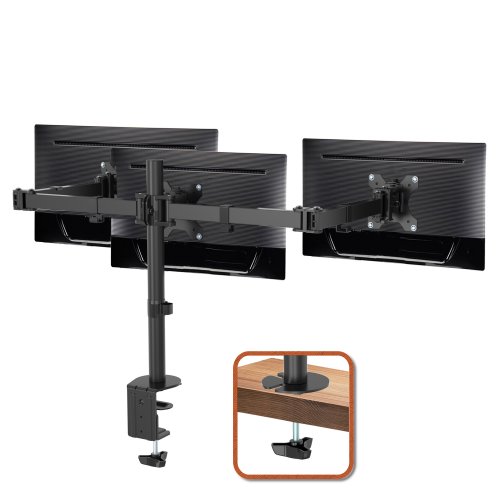49 87 Putorsen Triple Monitor Stand For 13 27 Lcd Led Screens