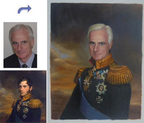 Custom Oil Portrait Hand Painted Oil Painting Paint Face On