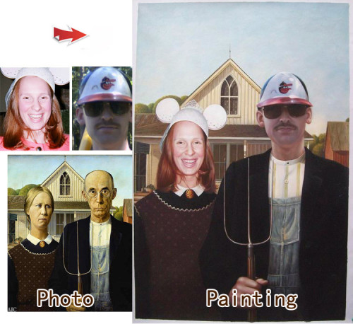 Custom Couple portrait, Hand painted oil painting on canvas, Turn photos into oil portraits paintings