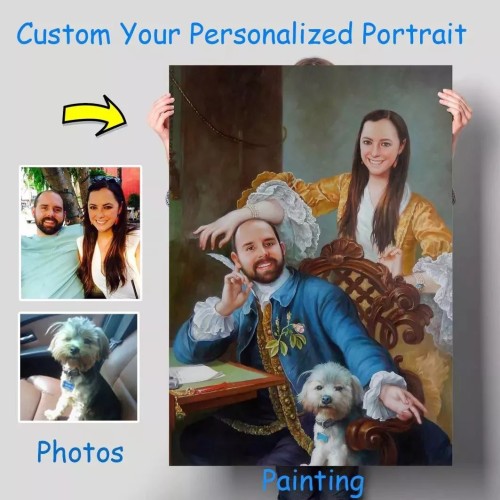 Copy Custom landscape portrait, Landscape painting, Hand painted oil painting on canvas, Turn photos into oil portraits paintings