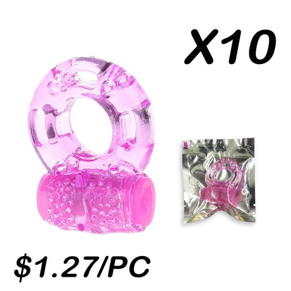 Vibrating Cock Ring（10 Sets）
