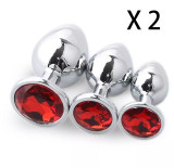 Stainless Steel Metal Butt Plug（S）（2 Sets）