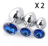 Stainless Steel Metal Butt Plug (L)（2 Sets）