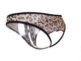 Leopard print lace underwear