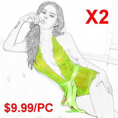 Fluorescent sexy underwear(2 Sets)