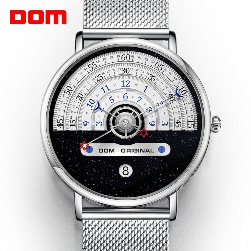 Waterproof Watch | Men Watches | Unique Dial Casual Quartz Watch | DOM Watch