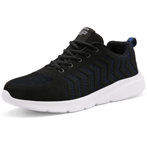 Tire Texture Lace Up Front Knit Sneakers