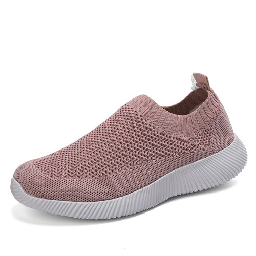 Knit Slip On Running Shoes