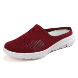 Slip On Knit Running Shoes Mules