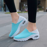 Tow Tone Slip On Knit Running Shoes
