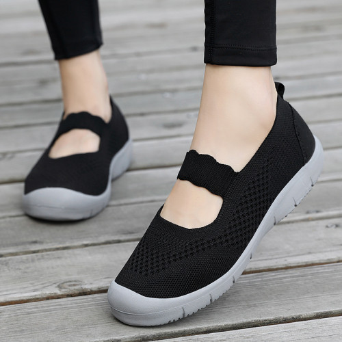 Round Toe Knit Running Shoes