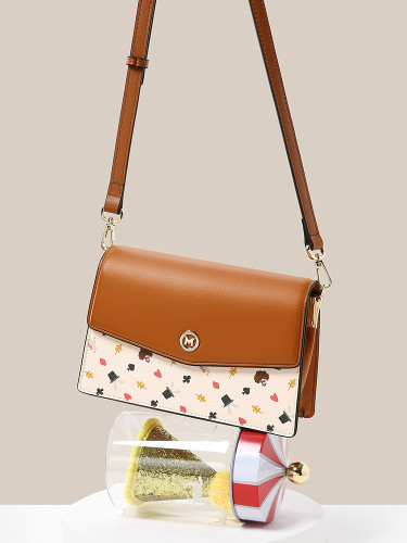 Spring and Summer New Bag Women's Fashion Ins Cute Contrast Small Crossbody Bag