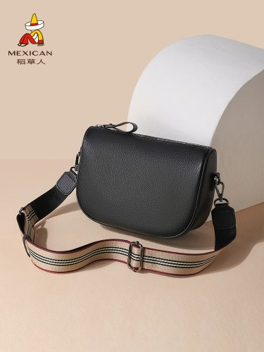 Women's Genuine Leather Fashion Design Shoulder Cowhide Messenger Bag Pillow Bag Small