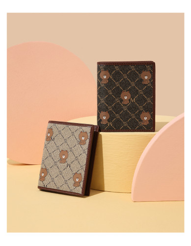 Brown Bear Wallet Women Fashion Design Cute Mini Card Bag Coin Wallet Women