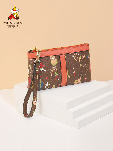 Women Clutch Bag Cute Large Capacity Multi-function  Wallet Korean Version of Small Hand-in-hand Coin Purse
