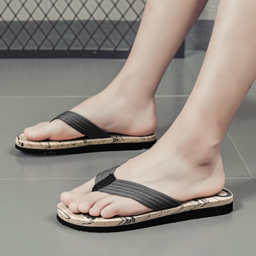 Summer New Men's&Women's Flip-flops Open-toed Indoor Home Shoes Trendy Teenagers Beach Shoes All-match Sandals