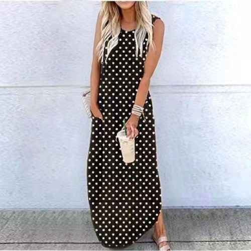 Amazon Best Selling Summer Bay Super Long And Fat Mm Loose Pocket Dress