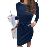 Amazon Commuter Mid Skirt Ladies Long Sleeve Dress