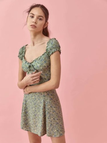 Spring Print Vintage Cami Dresses