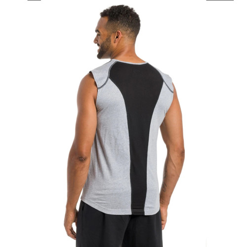 Men's Sports Tank Top Outwear Running Training Fitness Solid Cotton Sleeveless T-shirt