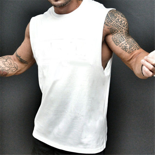 Men's Muscle Solid Backed Sweater Tank Top