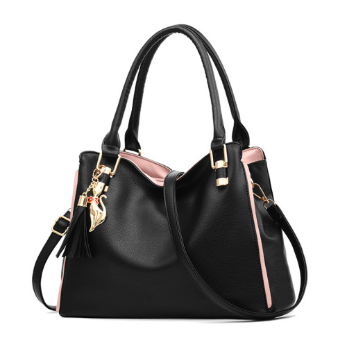 Soft Leather Korean Version Fashionable And Simple Middle-aged Women's Bag, Large Capacity Shoulder Bag
