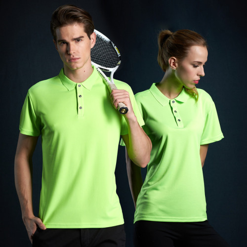 Sports Polo Shirt Short Sleeve Solid Color Lapel Men's T-shirt