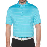 Golf Short Sleeved Lapel With Thin Stripe For Men