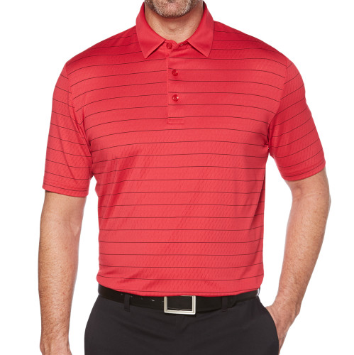 Golf Short Sleeved Lapel With Thin Stripe For Men