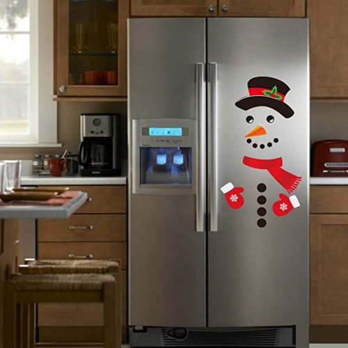 Zonon 27 Pieces Christmas Refrigerator Magnet Snowman Magnet Decoration Cute Xmas Magnet Stickers Holiday Magnet Sets for Christmas Fridge Metal Door Office Cabinets Decoration