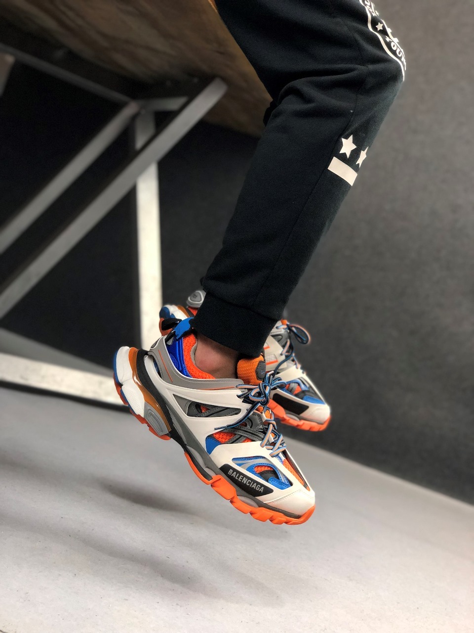 blue orange balenciaga
