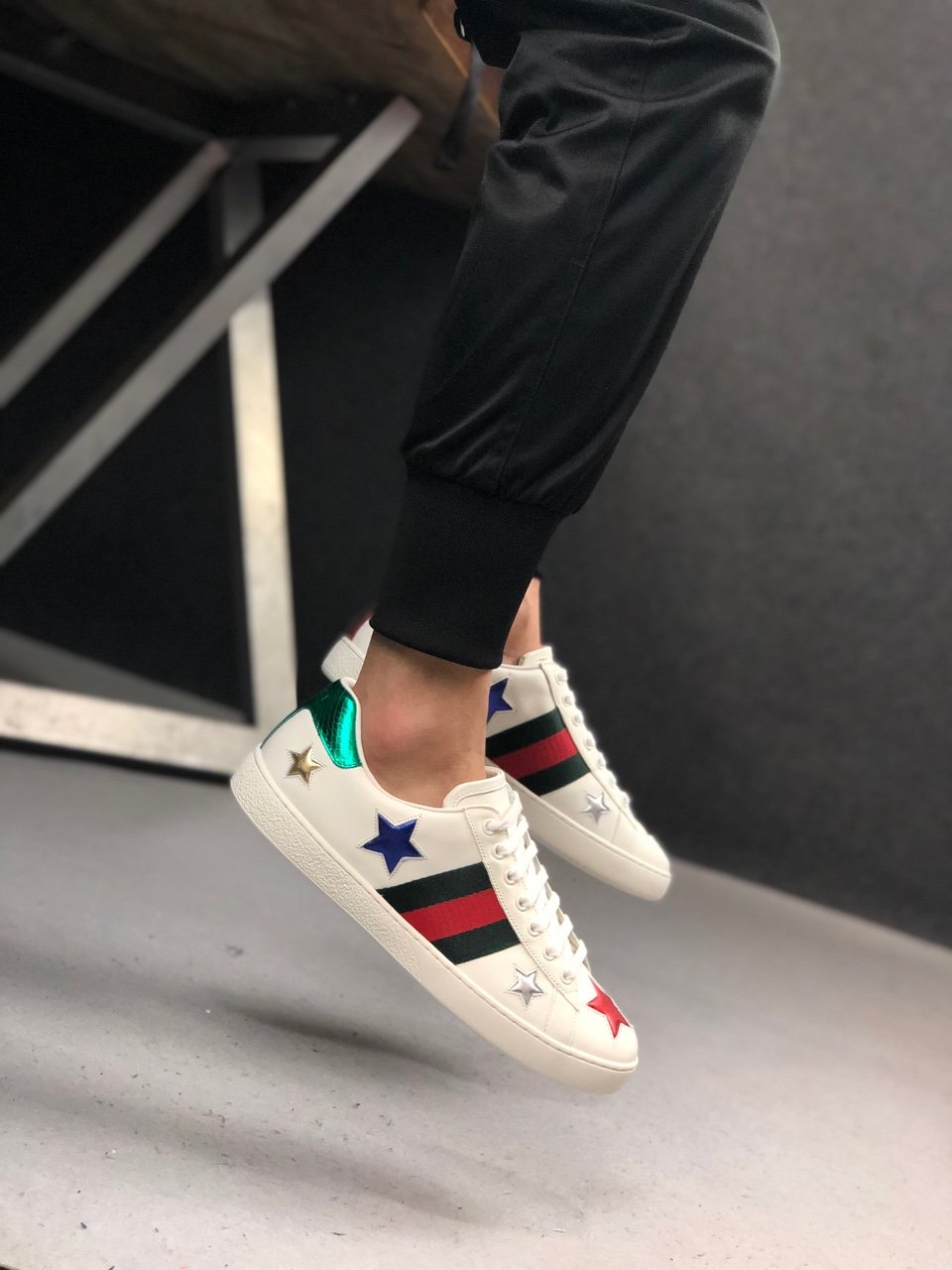 gucci ace sneakers stars