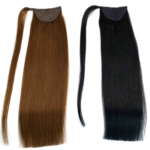 Hot Sales Hair Extensions Double Drawn Remy Quality Ponytail Hair Extensions