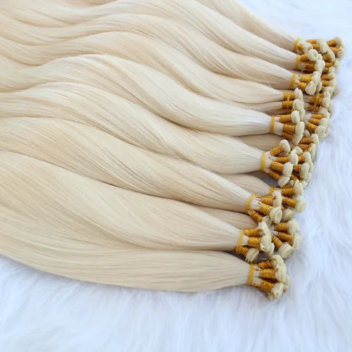 New Fashion Genius Weft Real Human Virgin Remy Hair Extensions Double Drawn