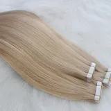 Cuticle Aligned Double Drawn Balayage Colors Tape In Hair Extensions