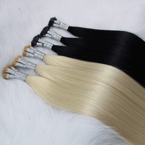 Hot Sales European Remy Quality Double Drawn Micro Ring I Tip Hair Extensions