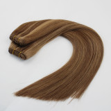 Copy New Arrival 2023 Piano Color Double Drawn Silk Straight Machine Hair Weft Extension