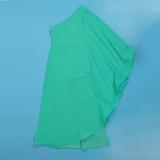 Green Women Single Shoulder Mesh Cloak Splicing Casual Jumpsuits
