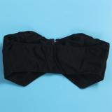 Black Off Shoulder Crop Tops Two Pieces Sexy Mesh Club Pant Sets