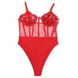 Red Two Pieces Sequins Long Sleeve Mesh Underwear Formal Evening Long Dress