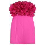 RoseRed Off Shoulder Pleated Women Party Slim Mini Dress