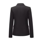 Black Long Sleeve Fashion Casual Women Coats