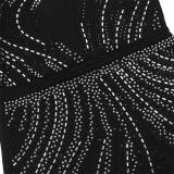 Black Elegant Women Sleeveless Diamonds Party Prom Gowns Maxi Dress